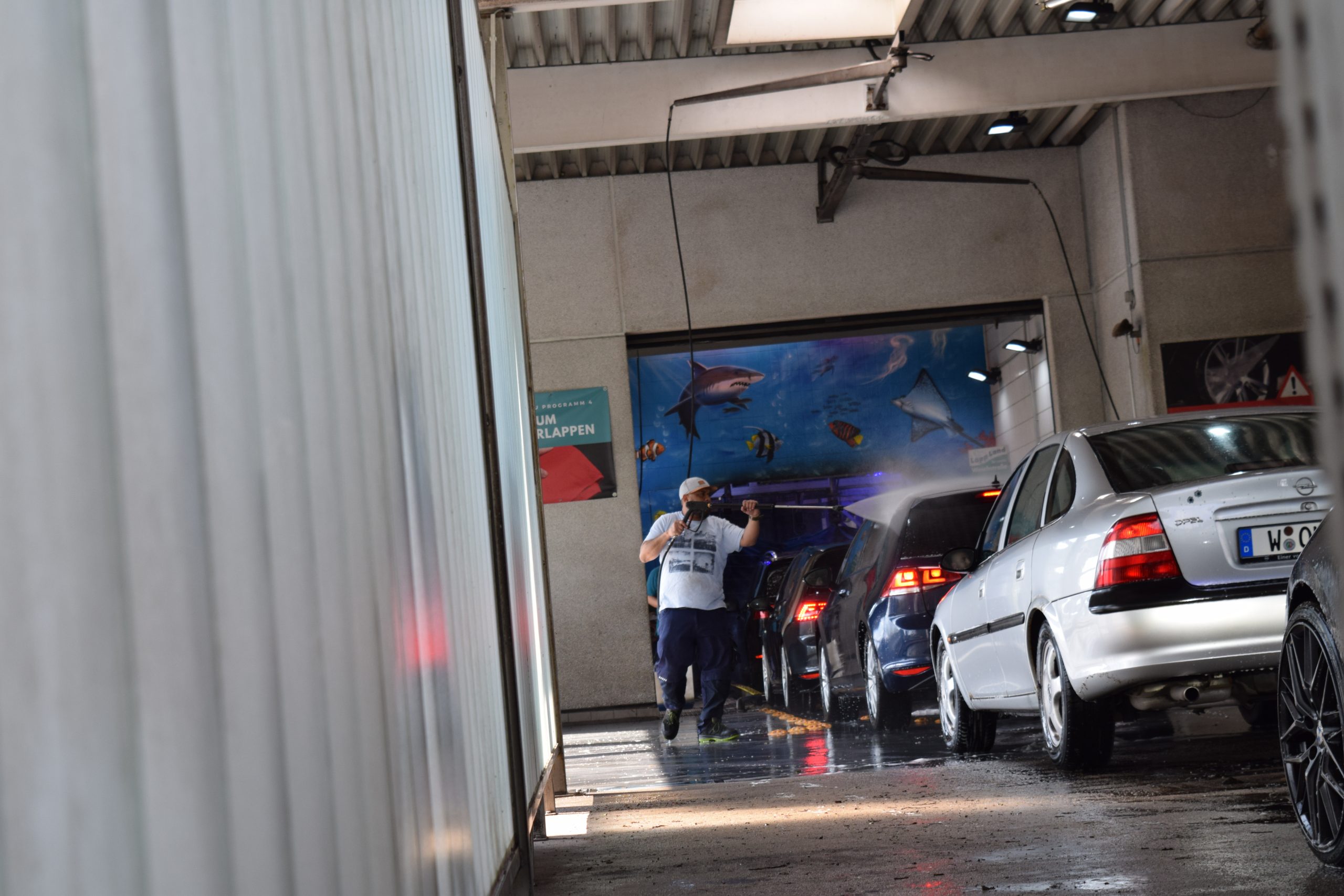 Manuelle Vorwäsche, Vorwaschplatz